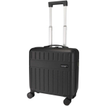 Laptop trolley case with integrated TSA lock 30L 16'' black colour printed logo view 2