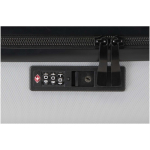 Laptop trolley case with integrated TSA lock 30L 16'' silver colour close-up view 1