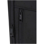Expandable water-resistant anti-theft backpack with 18 L capacity black colour close-up view 1