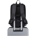 Expandable water-resistant anti-theft backpack with 18 L capacity black colour second view