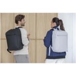Expandable water-resistant anti-theft backpack with 18 L capacity black colour