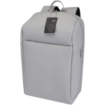 Expandable water-resistant anti-theft backpack with 18 L capacity light grey colour