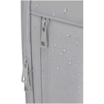 Expandable water-resistant anti-theft backpack with 18 L capacity light grey colour close-up view 1