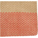 Slim certified paper toiletry bag with soft lining 3L mahogany colour close-up view 1