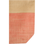 Woven straw bag with magnetic button and wide base 10L mahogany colour close-up view 1