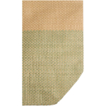 Woven straw paper bag with zip and base, 21L capacity marbled green colour close-up view 1