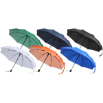 Foldable umbrella with automatic opening and rubber handle Ø93 black colour second multiple colours view