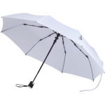 Foldable umbrella with automatic opening and rubber handle Ø93 white colour