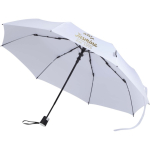 Foldable umbrella with automatic opening and rubber handle Ø93 white colour