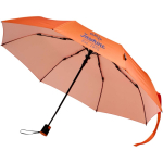 Foldable umbrella with automatic opening and rubber handle Ø93 orange colour