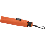 Foldable umbrella with automatic opening and rubber handle Ø93 orange colour third view