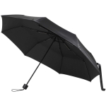 Compact folding umbrella with metal frame and rubber grip Ø102 black colour