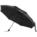 Compact folding umbrella with metal frame and rubber grip Ø102 black colour