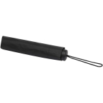 Compact folding umbrella with metal frame and rubber grip Ø102 black colour third view