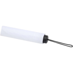 Compact folding umbrella with metal frame and rubber grip Ø102 white colour third view