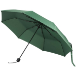 Compact folding umbrella with metal frame and rubber grip Ø102 green colour