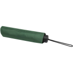 Compact folding umbrella with metal frame and rubber grip Ø102 green colour third view