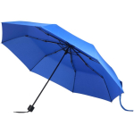Compact folding umbrella with metal frame and rubber grip Ø102 royal blue colour