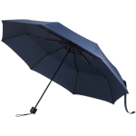 Compact folding umbrella with metal frame and rubber grip Ø102 navy-blue colour