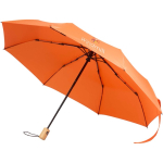 Wind-resistant folding umbrella with automatic opening and closing Ø105 orange colour