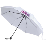 Eco-friendly folding umbrella with automatic opening and closing Ø120 white colour