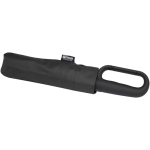 Compact foldable RPET umbrella with automatic opening Ø99 black colour second view with box