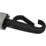 Compact foldable RPET umbrella with automatic opening Ø99 light grey colour close-up view 1