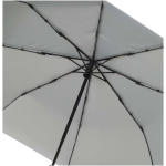 Compact foldable RPET umbrella with automatic opening Ø99 light grey colour second view