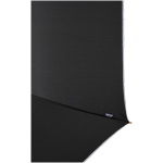 Windproof umbrella with automatic opening and reflective strip Ø130 black colour close-up view 1