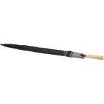 Windproof umbrella with automatic opening and reflective strip Ø130 black colour third view