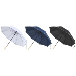 Windproof umbrella with automatic opening and reflective strip Ø130 black colour second multiple colours view