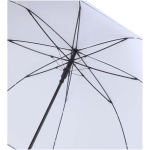 Windproof umbrella with automatic opening and reflective strip Ø130 white colour second view