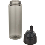 Bottle with integrated straw and leakproof push-button lid 700ml black colour second view