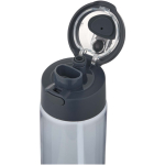 Bottle with integrated straw and leakproof push-button lid 700ml bondi blue colour close-up view 1
