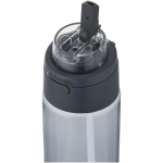 Bottle with integrated straw and leakproof push-button lid 700ml bondi blue colour close-up view 2