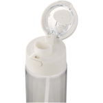 Bottle with integrated straw and leakproof push-button lid 700ml transparent colour close-up view 1