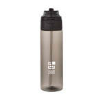 Bottle with integrated straw and leakproof push-button lid 700ml main view