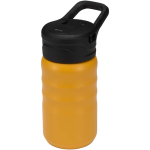 350ml sports bottle with leakproof flip straw yellow colour