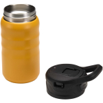 350ml sports bottle with leakproof flip straw yellow colour second view