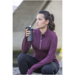 350ml sports bottle with leakproof flip straw yellow colour lifestyle image