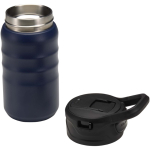 350ml sports bottle with leakproof flip straw navy-blue colour second view