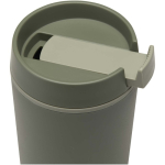 Double-wall thermal tumbler with screw lid included 480ml green colour close-up view 1