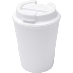 Double-wall thermal tumbler with leakproof screw lid 300ml white colour