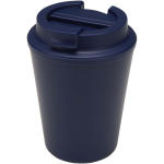 Double-wall thermal tumbler with leakproof screw lid 300ml navy-blue colour