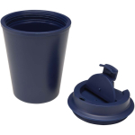 Double-wall thermal tumbler with leakproof screw lid 300ml navy-blue colour second view