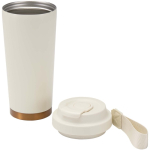 Matte double-wall stainless steel thermal tumbler 480ml beige colour second view