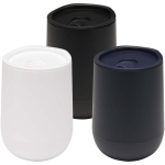 Double-wall tumbler with sliding lid and air insulation 360ml navy-blue colour second multiple colours view