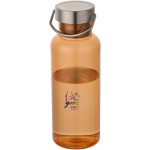 Water bottle with screw cap and stainless steel handle 600ml orange colour pad printing view