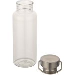 Water bottle with screw cap and stainless steel handle 600ml transparent colour second view