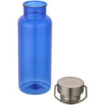 Water bottle with screw cap and stainless steel handle 600ml royal blue colour second view